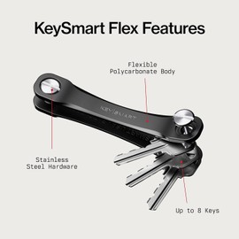 KeySmart Flex - Compact Key Holder and Keychain Organizer