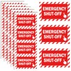 20 Pcs Emergency Shut Off Sign Emergency Stop Stickers 1