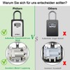 Philorn Key Lock Box with Shackle Portable Key Safe with