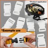 AERZETIX - 14er-Pack Schnallen, Schnellverschluss-Clips für Rucksäcke - 20 mm