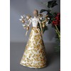 Four Seasons- Gold Leaf Angel - Christmas Tree Topper Fairy