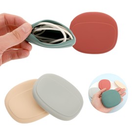 4 PCS Silicone Headphone Organizer, Multicolor Wired Headphone Case, Data Cable Storage Case, Mini Key Storage Bag, Reusable Soft Silicone Box, Portable Wired Headphone Organizer for Outdoor, Travel