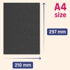 50 Sheets, 120gsm - A4 Black Paper Card for Art