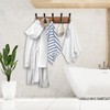 Kuhome 2pcs Coat Rack Wall Mount Wooden Hat Rack for