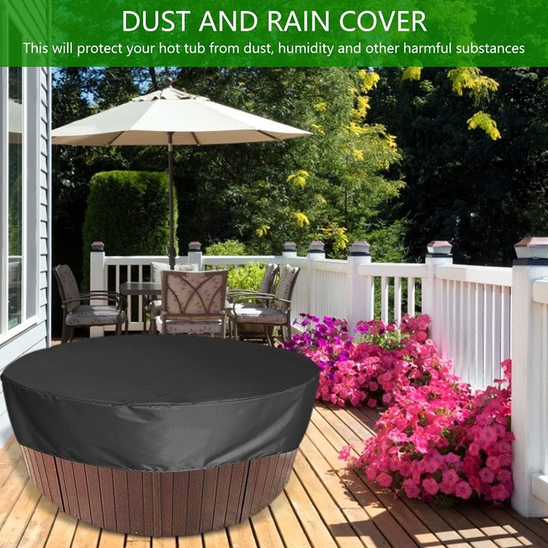 Round Hot Tub Cover Insulated, 80'' x 12''Anti UV Outdoor