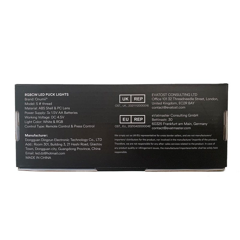 LED Puck Lights with Remote Battery Operated Under Cabinet Lighting