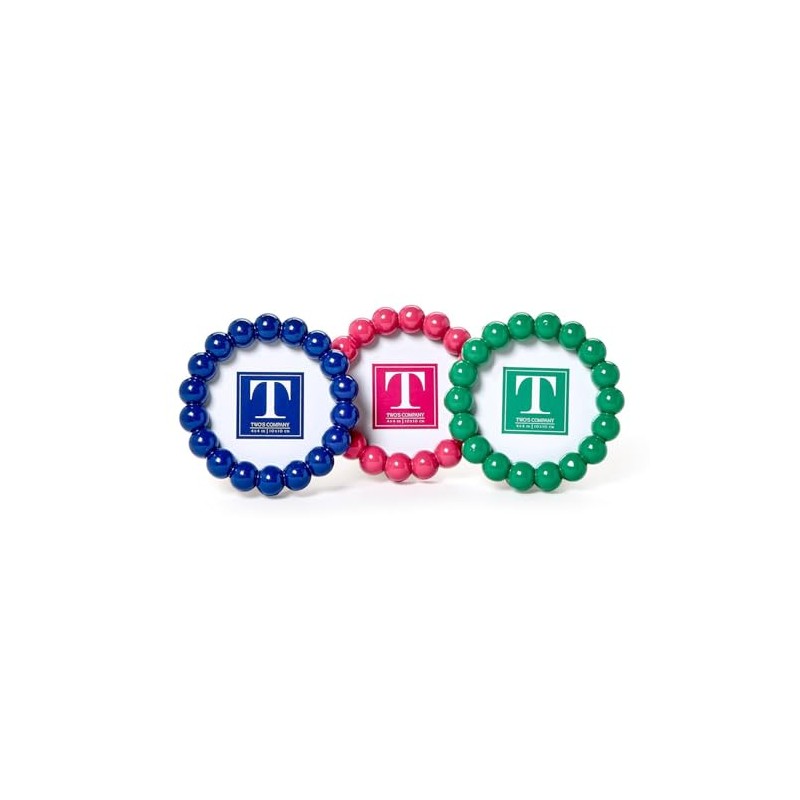 Two's Company Hobnail 4" x 4" Photo Frame Assorted 3