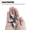 8 Pieces-Removable Metal Shelf Support Clips Inside Storage CabinetShelf Clip