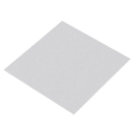sourcing map 1060 Aluminum Sheet, 200mm x 200mm Rectangle Aluminum Plate 1mm Thick Flat Metal Stock with Protective Film
