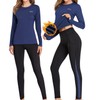 HiZiTi Ropa interior térmica para mujer, conjunto de pantalones largos