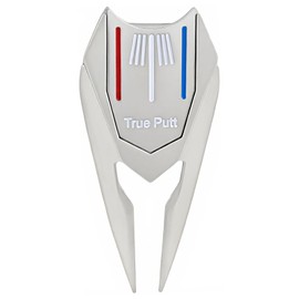LCJAOF Golf Ball Marker Divot Tool - Multi-Functional Golf Fork Putter Cleaner Pitch Mark Repair Golf Accessory(Silver)
