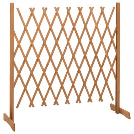 Solid Firwood Orange Garden Trellis Fence 70.9"x39.4" Durable Product for Fencing Trellis & Gatescolor: Orange Color