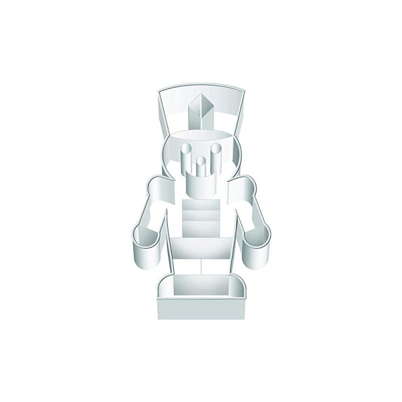 Birkmann 1010718410 Nutcracker Cookie Cutter, 4-Inch, Grey Plastic, 5 x