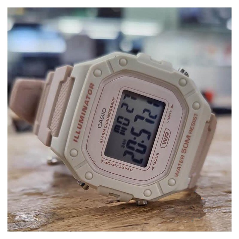 Casio Collection Unisex Digital Quartz Watch, pink, Sporty