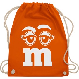 Shirtracer - Gym Bag Backpack - Carnival & Fancy Dress - Bags - M and M Eyes, 10 Orange