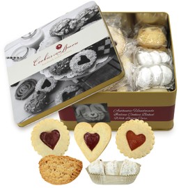 Assorted Italian Cookies Gift Box 2lb - Individually Wrapped Traditional Gourmet Cookies - Premium Cookie Basket for Holidays, Birthdays, Thank You & Celebrations
