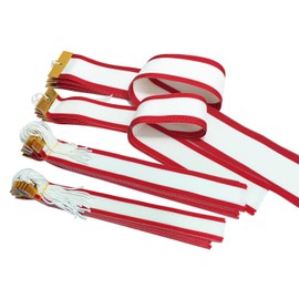 GOLD SHACHI Red and White Pennant, Length 17.7 inches (45 cm), Set of 10
