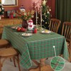 SASTYBALE Christmas Tablecloth Rectangle, Vinyl Tablecloths with Buffalo Plaid Plastic