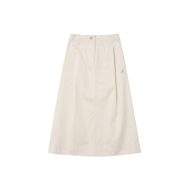 Kangol [캉골] 우먼스 턱 스커트 8124 크림 [Kangol] Women's Tuck