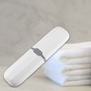 VOCOSTE Toothbrush Case, Traveling Toothbrush Holders Case, Plastic, White, 7.87"x2.17"