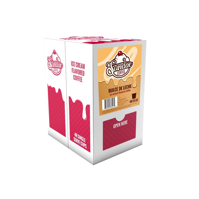 Sundae Ice Cream Flavored Coffee Pods, Compatible with 2.0 Keurig