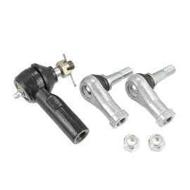 Motoforti Tie Rod Ends Ball Joint Set, Steering Back Outer Ball Joint, for EZGO TXT Golf Cart, 70695-G01, Metal, Black, 3pcs
