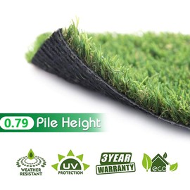 LITA Artificial Grass 7' x 7' (49 Square Feet) Realistic Fake Grass Deluxe Turf Synthetic Turf Thick Lawn Pet Turf -Perfect for Indoor/Outdoor Landscape (20mm high Pile) Customized