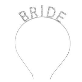 Eleganter Bride Haarreif – Silberner Bride to Be Haarreifen mit Strass, stilvoller Braut Haarschmuck für Damen zur Hochzeit, Junggesellinnenabschied, Geburtstag oder Bridal Shower