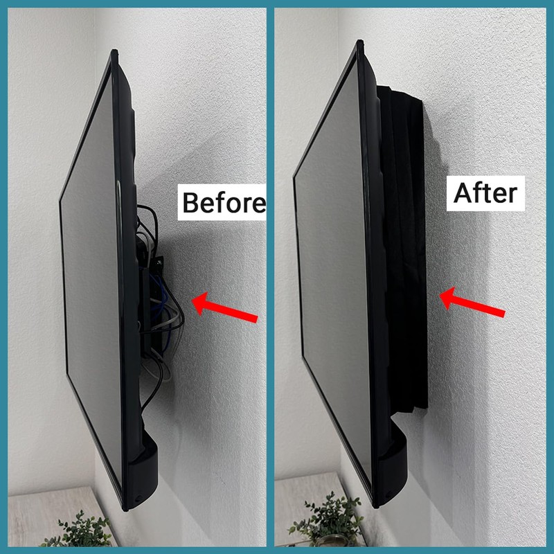 Dreamscreens TV Skirt Flex – Conceals TV Mounts and Cables