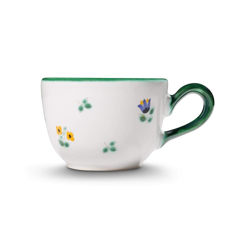 Gmundner Keramik 0321TKGL10 Coffee Cup with Floral Pattern 0.19 Litre