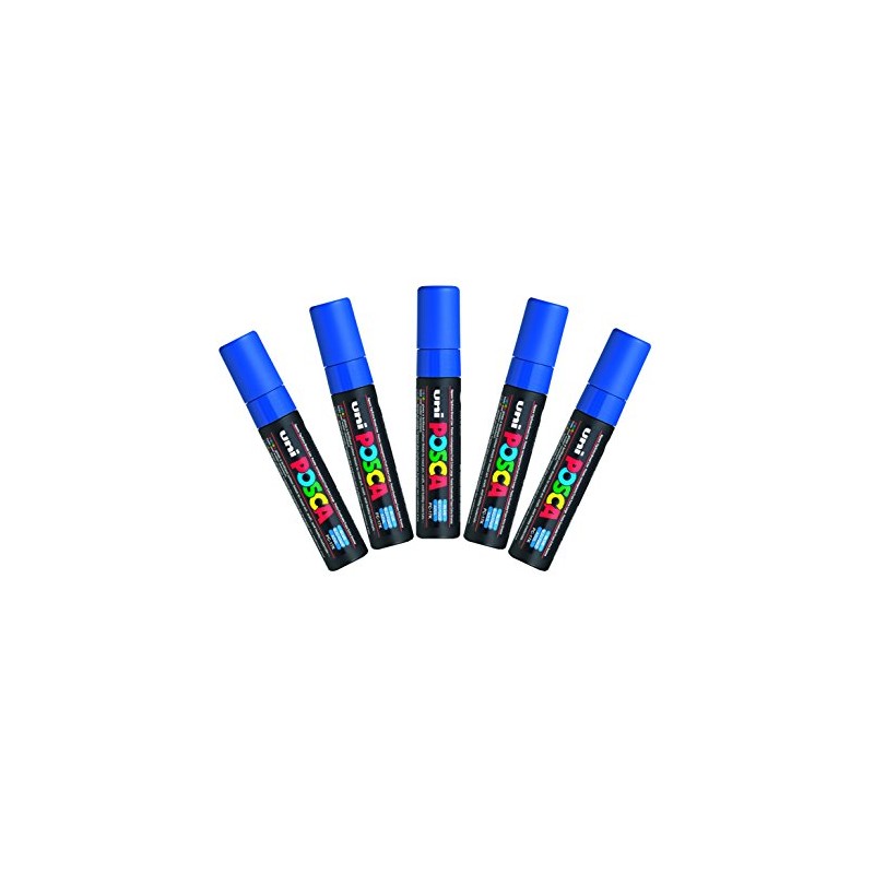uni-ball Posca PC-17K Extra Broad Chisel Tip Marker - Blue,