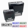 Urgent Squared Dot Lines Self-Inking Rubber Stamp Ink Stamper for