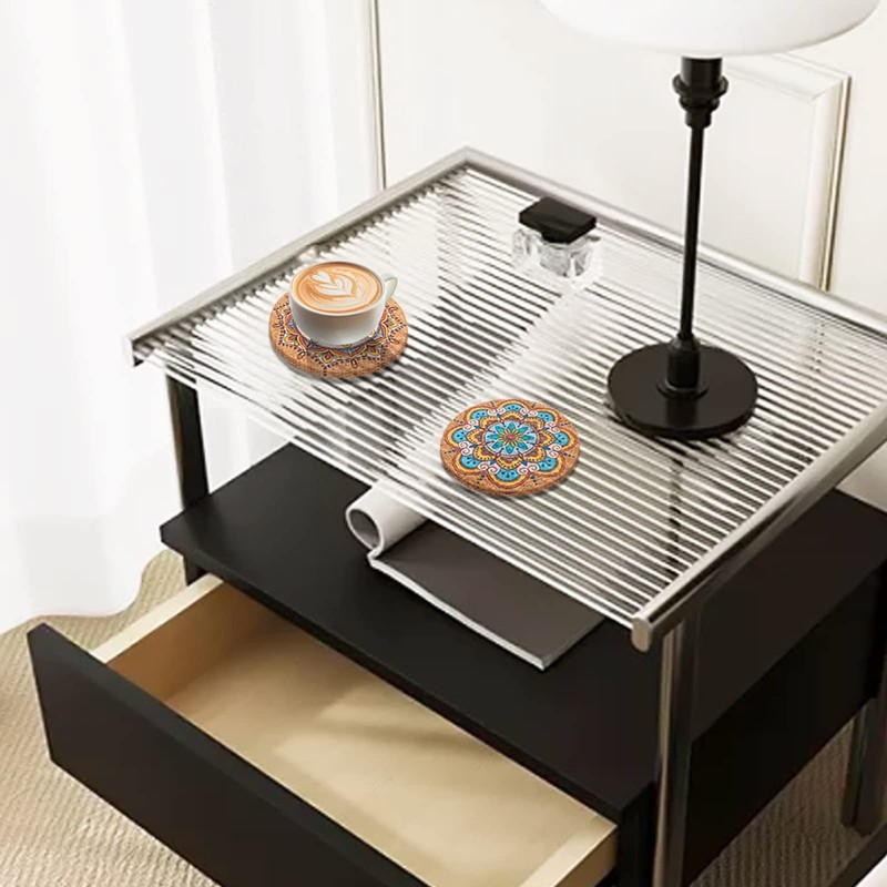 STARUBY 12 Pcs Cork Coasters, Coasters for Drinks, Coasters for