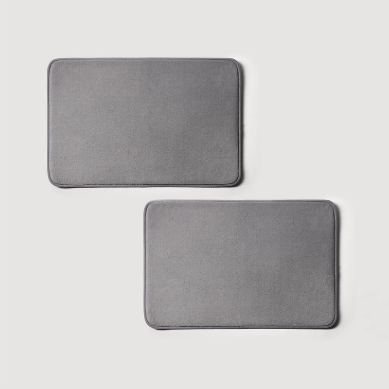 JAJU [JAJU] Plush Memory Foam Bath Mat _ 2 pcs