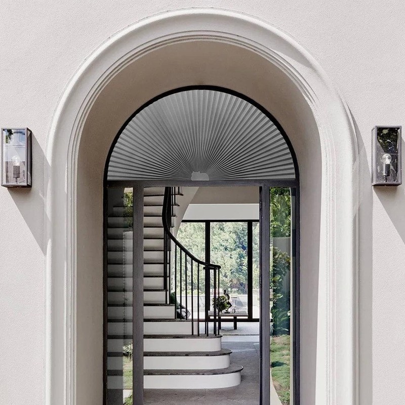 Arch Window Pleated Blinds Easy Cut and Install Pleated Shades