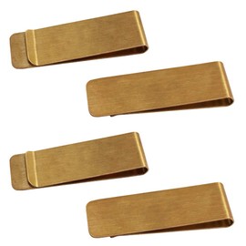 SourceTon 4 Packs Copper Money Clip, Slim Wallet, Credit Card Holder, Minimalist Wallet - Copper