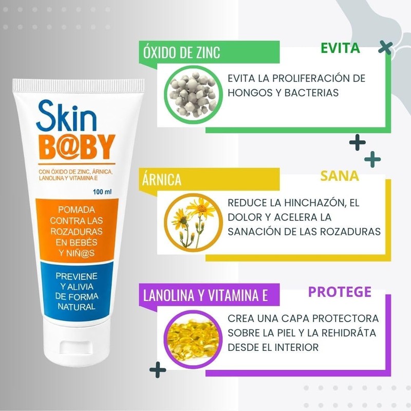 Skin Baby - Crema para Rozaduras de Bebés, Evita y