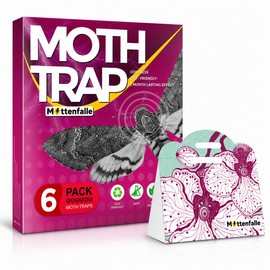 Premium Clothes Moth Traps - 6-Pack Non-Toxic Protection