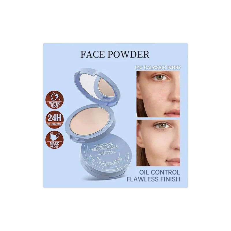 Base De Maquillaje Polvo Compacto Fijador Matte