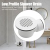 Anxingo Low Profile Shower Drain, 1.5Inch Side Outlet Drain Assembly