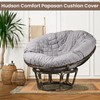 Hudson Comfort Papasan Cushion Cover - Quilted Shape, Soft Microfiber