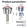 Moioee Car License Plate Screw Bolt Cap, 4PCS Sparkling Bling