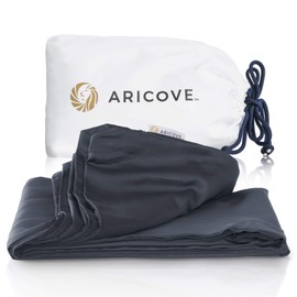 Aricove Weighted Blanket Cover 60”x80”, Queen Size, Duvet Cover for Weighted Blanket, Silky Soft Bamboo Viscose, Machine Washable, Charcoal Grey