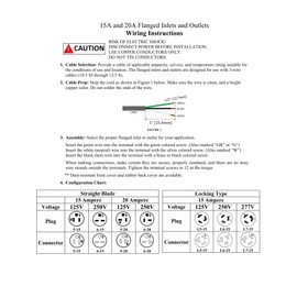 Webber Electronics NEMA 5-20 Easy Assembly Plug - Durable Nylon Construction - UL-C-UL Approved - Black or White