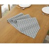 Grey Table Runner 12" x 71" Long, LEEFONE Cotton Linen