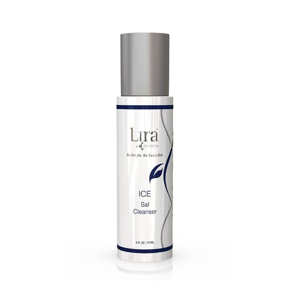 Lira Clinical Ice Sal Cleanser - 6 fl oz Cooling Face Wash for Oily Skin & Acne-Prone Skin- with Salicylic Acid, Mastiha, Peptides, & Plant Stem Cells