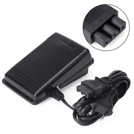 Sewing Machine Foot Pedal Controller for Singer, Electronic Foot Control with Cable, Universal Home Sewing Machine Foot Switch Pedal Variable Speed Controller (EU Plug)