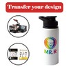MR.R Sublimation Blanks White Sport Aluminum Bottle Portable Drinking Lid