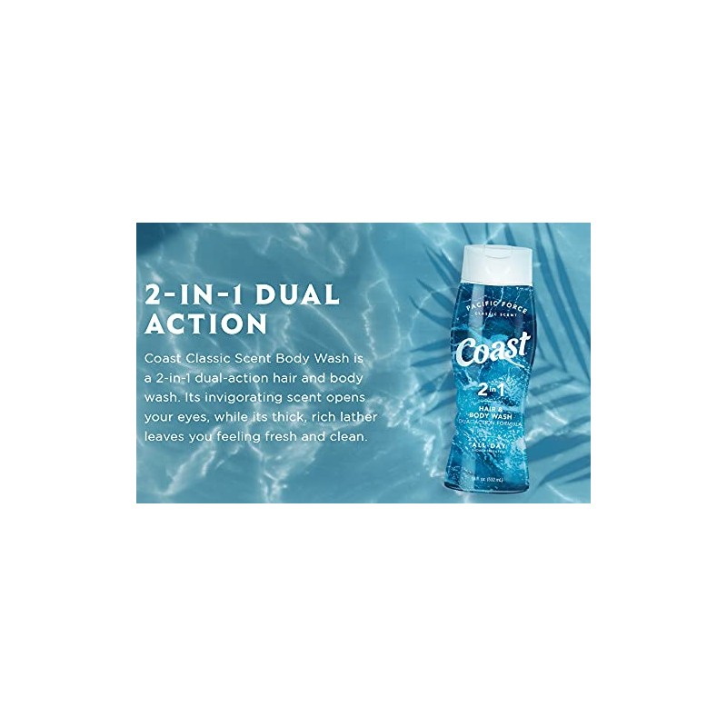 COAST CARE 2 in 1 Hair & Body Wash Pacific