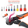 Preciva Ferrule Crimping Tool Kit, Square Crimping Tools, Ratchet Jaw